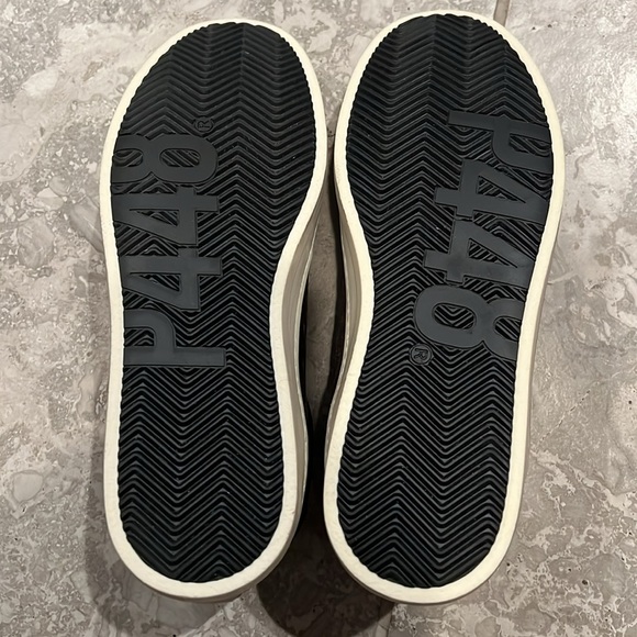 P448 John Roccia Low Top Sneakers, Brown Size 40 New in Box - Picture 7 of 11